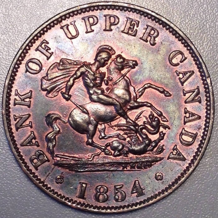 1854-Bank-Of-Upper-Canada-1/2-Penny-Hub-Doubled.