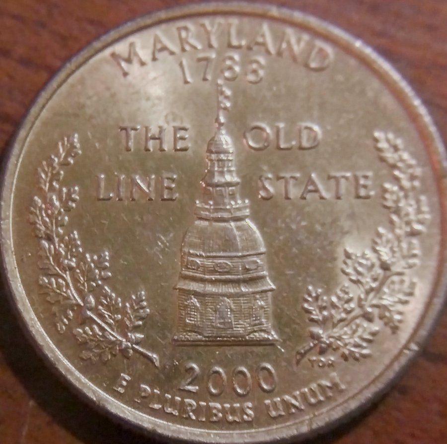 2000-Maryland-State-Quarter-Golden-Plated