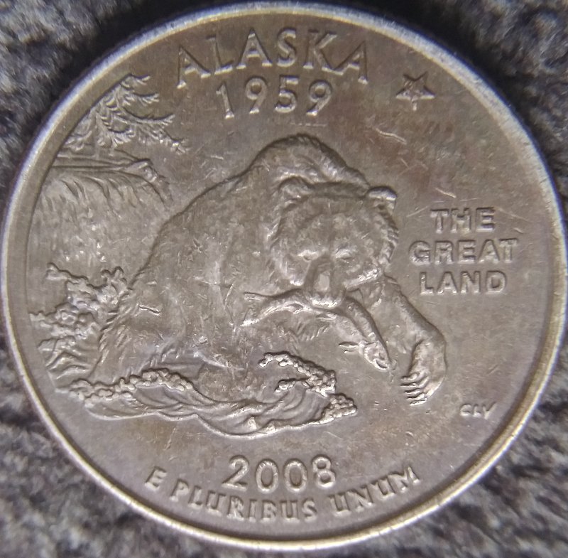 2008-D-Alaska-Statehood-Quarter-With-Dark-Color