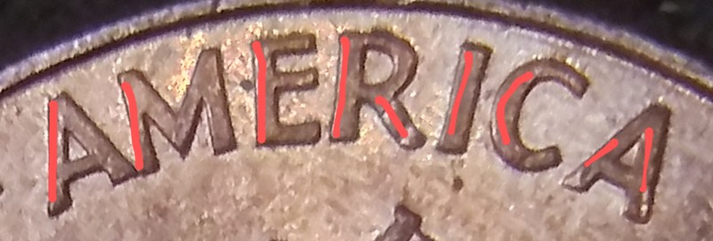 1999-D-Lincoln-Cent-With-Lines-In-The-Letters-Of-The-Reverse