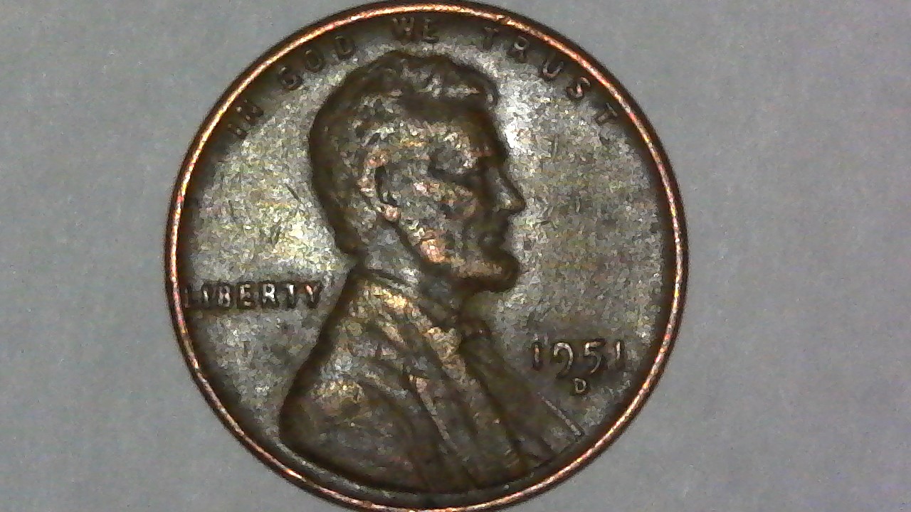 1951-D-Penny--PMD/Grease,-Or?