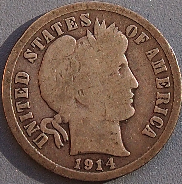 1914-D-Barber-Dime,-Grade