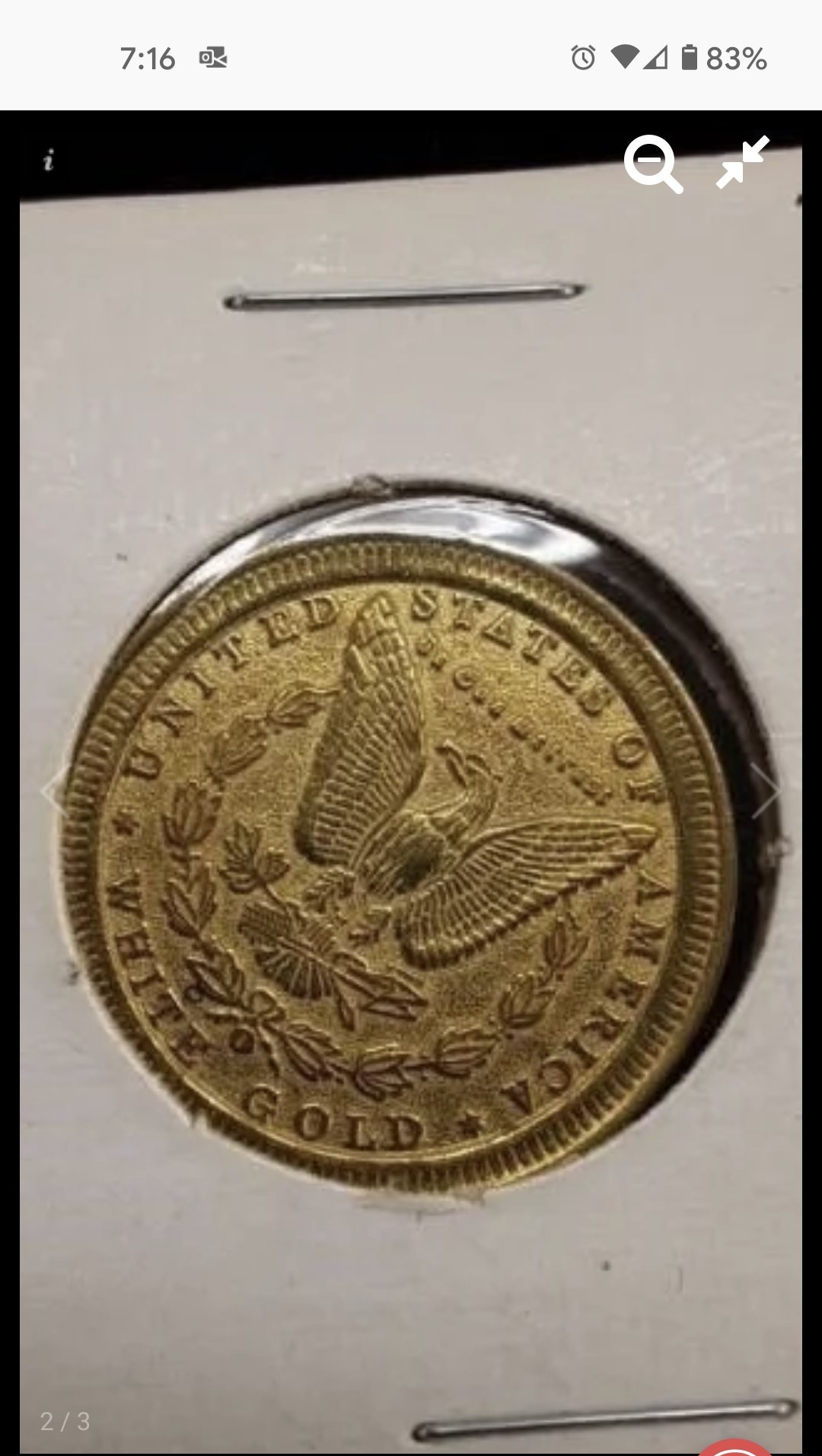 What-Coin-Is-This?--US-Of-A-White-Gold---But-It's-Yellow.--Is-It-Fake?