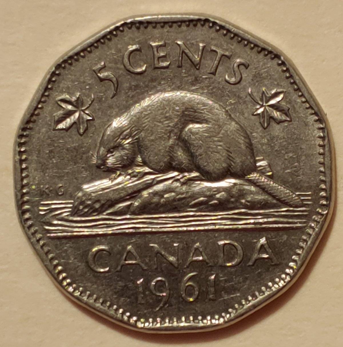 1961-Canadian-Five-Cent-Coin