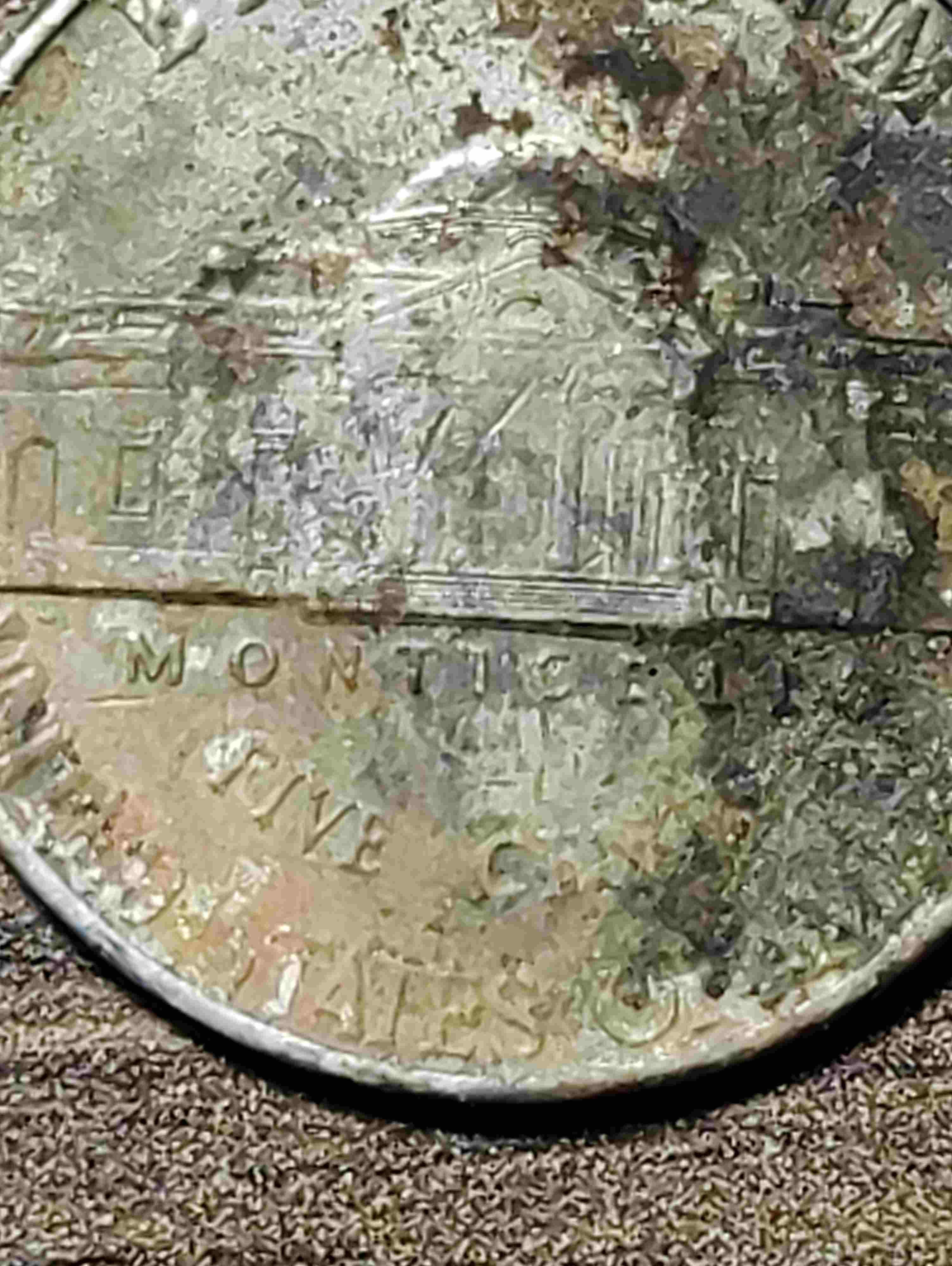 Unsure,-1999-Nickel-Or-69-Fullsteps-Severely-Damaged-Looks-Like-Strikethroughs-And-Stain