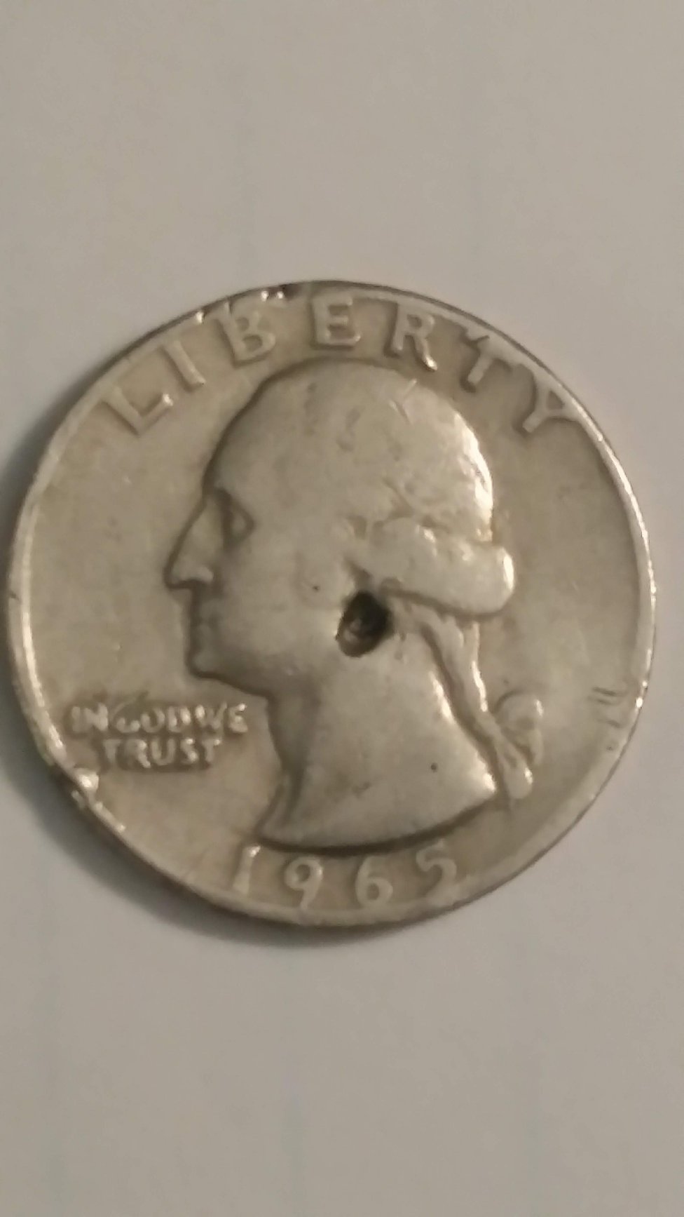Help!-Unique-1965-Quarter-Damaged-Or-What?