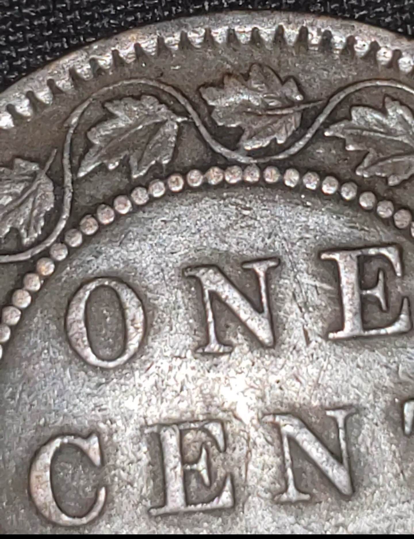 1859-Canadian-Large-Cent-,-Errors-?-4.30g