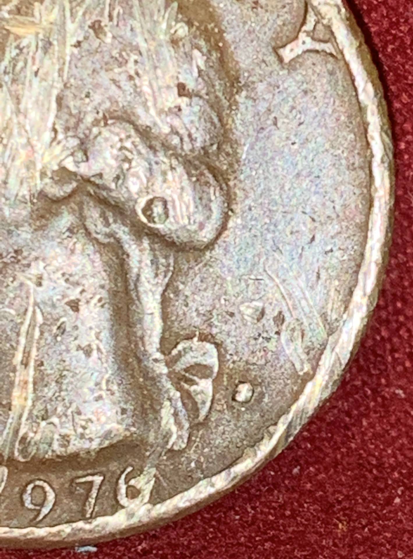 Bicentennial-Quarter-Mint-Mark,-Damage,-Help-Me-Decipher?