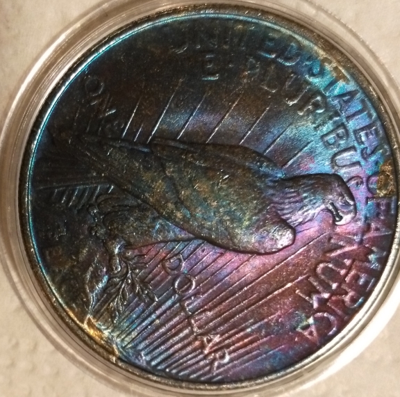 Toning-On-A-1922-Peace-Dollar