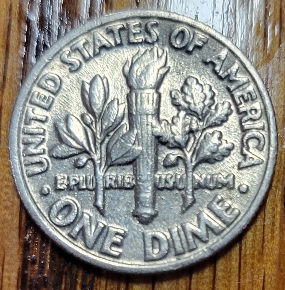 1981-P-Dime-Reverse-Looks-Doubled-Or-Blurred