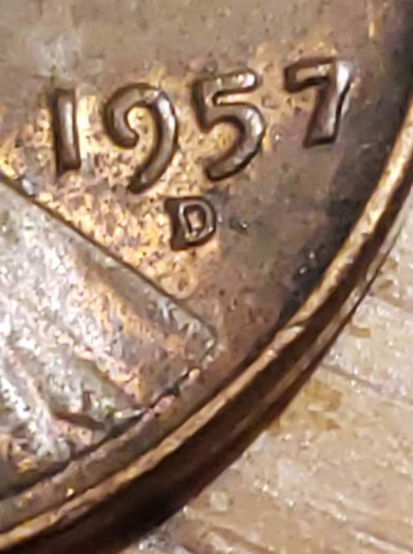 1957-Lincoln-Cent-Error,-Missing-I-In-Liberty