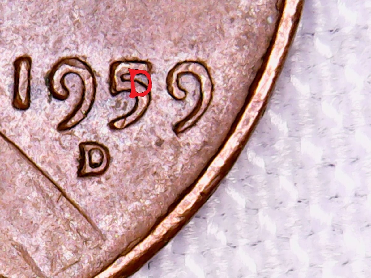 1959-D-Lincoln-Penny-With-
