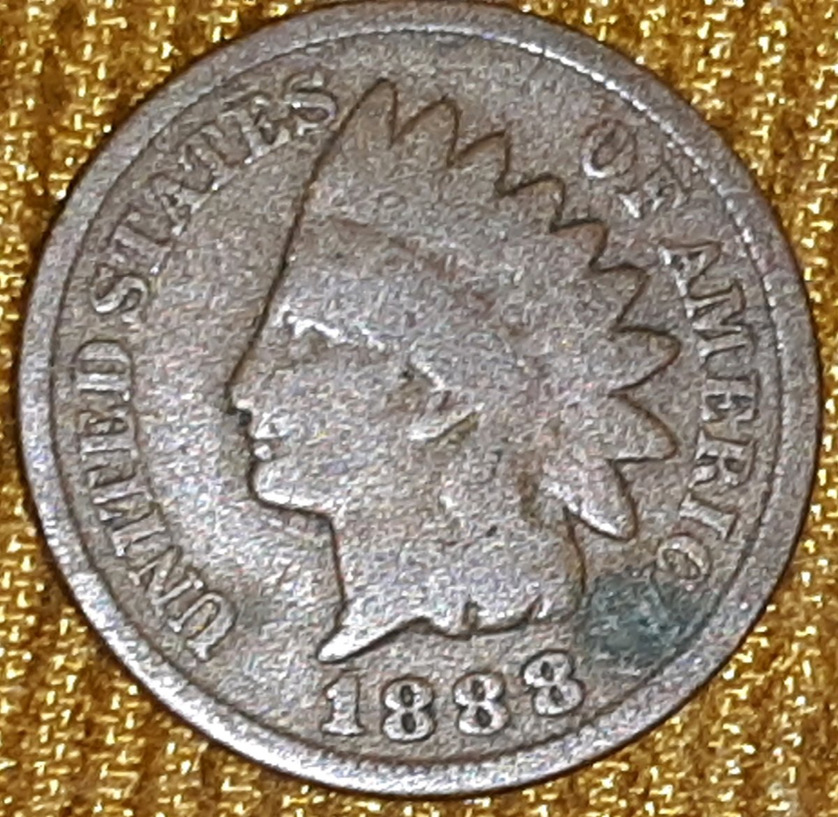 1888-Indian-Head-Cent,-I-Don't-See-The-8/7-Please-See....-Just-In-Case