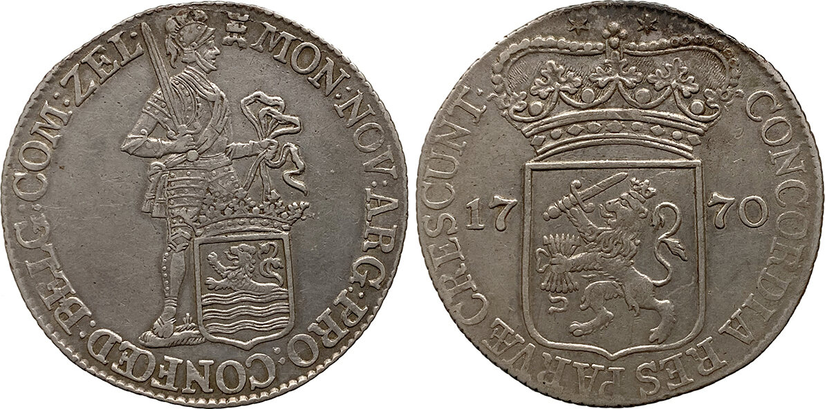 Netherlands-1770-Silver-Ducat-Zeeland