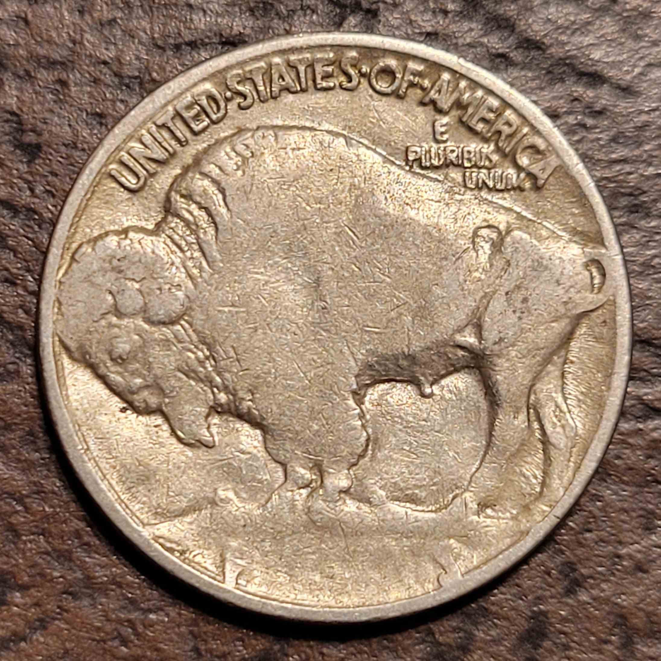 1936-Buffalo-Nickel-Struck-Through
