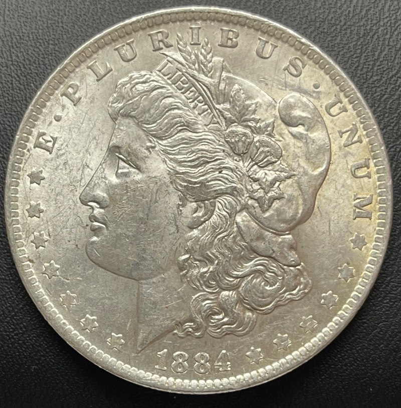 1884-O-Morgan-Multiple-Die-Cracks-On-Reverse