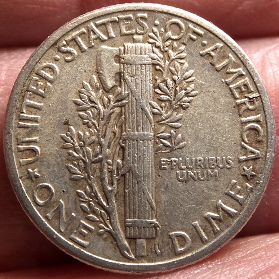 1942-Mercury-Dime-With-Nice-Reverse-Lamination