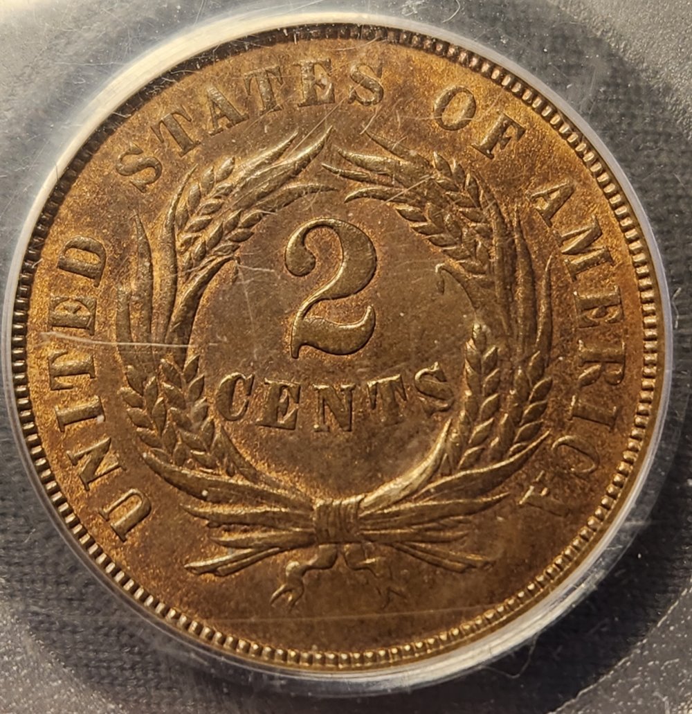 My-New-1868-2¢-PCGS-MS-63RB