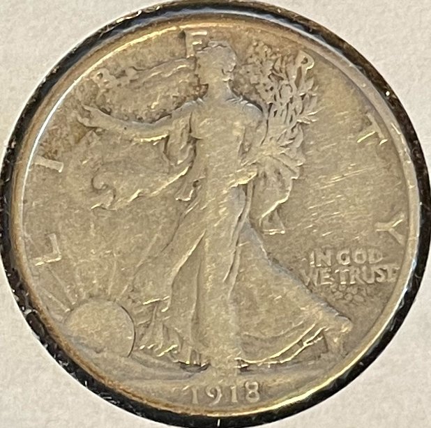 Set-Of-1918-Walking-Liberty-Halves-For-Grading-Possibly-Cleaned?