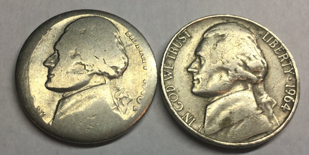 1964-D-Nickel---4.66-Grams