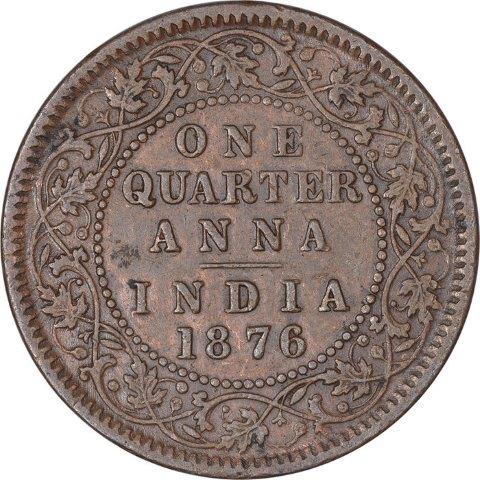 1876-1/4-Anna-British-India-Coin---Help-Needed.