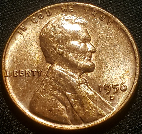 1956-D-1-Cent-With-Extra-Vest/Bust-South-Of-MM