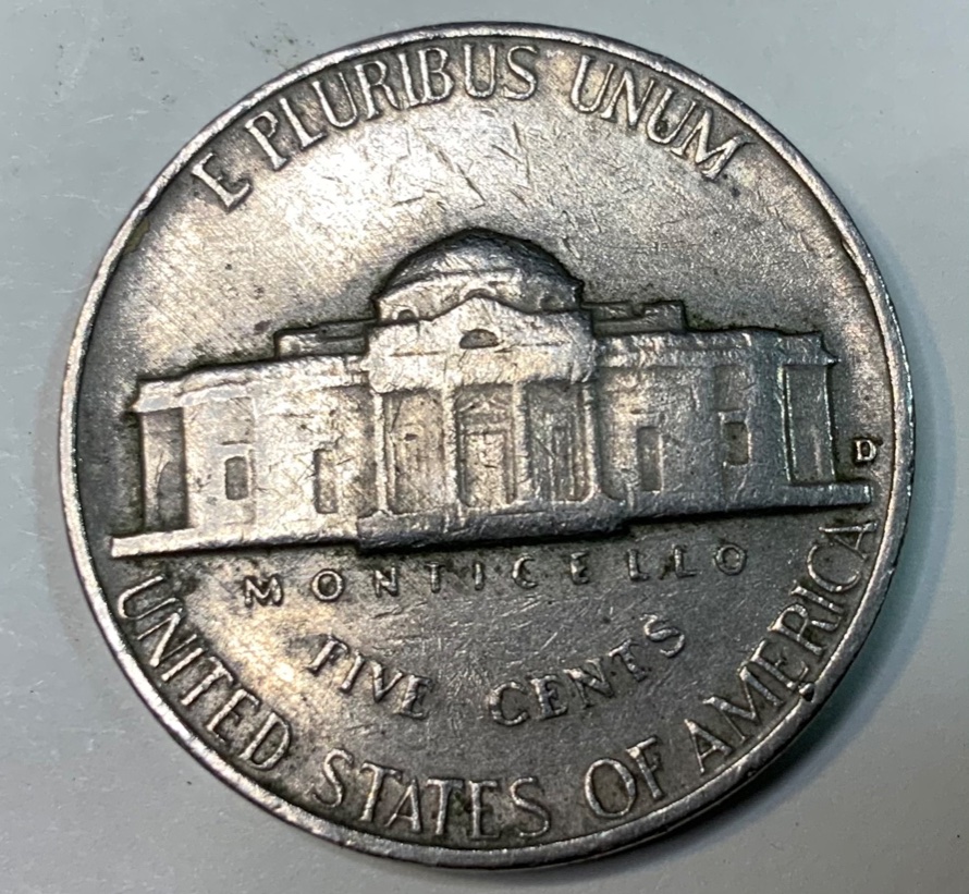 1964-Jefferson-Nickel,-D/D-RPM?