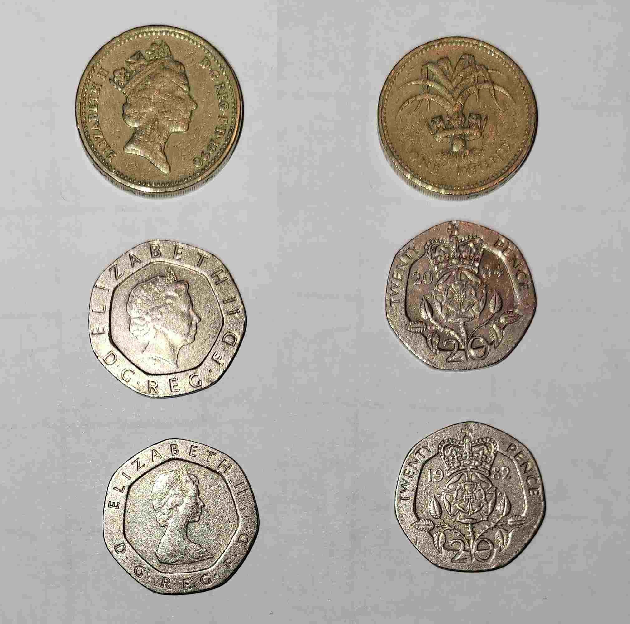 Variety-Of-British-Coins