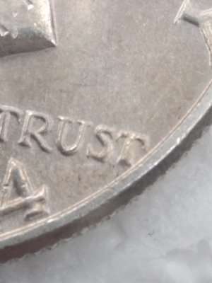 1964-P-Kennedy-Half-Dollar---Unusual-Different-Surfaces