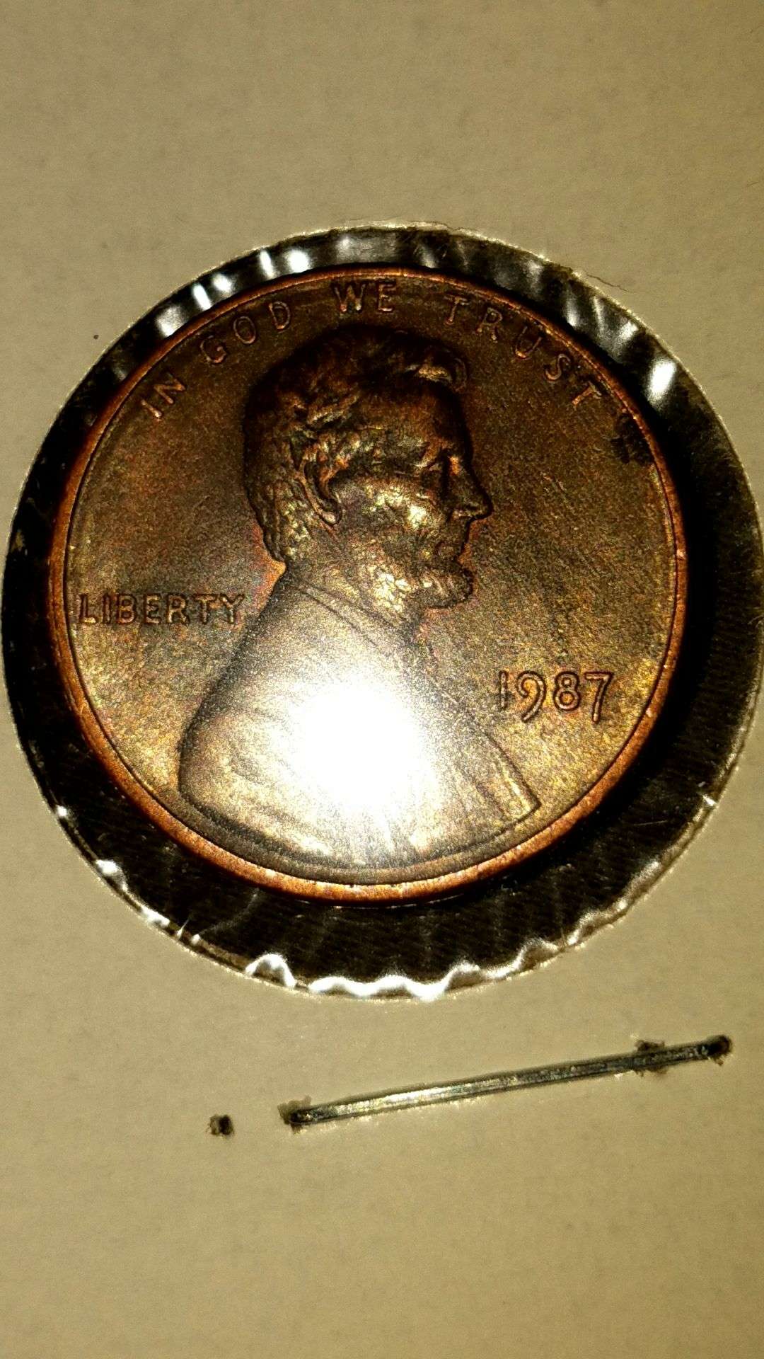New-Find!-1987-P-Licoln-Cent-No-Fg!