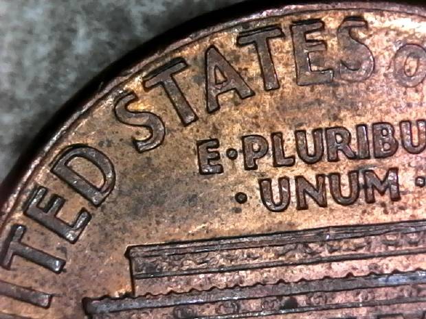 1990-Lincoln-Cent-With-Lots-Of-3-Letters-Abbreviations....