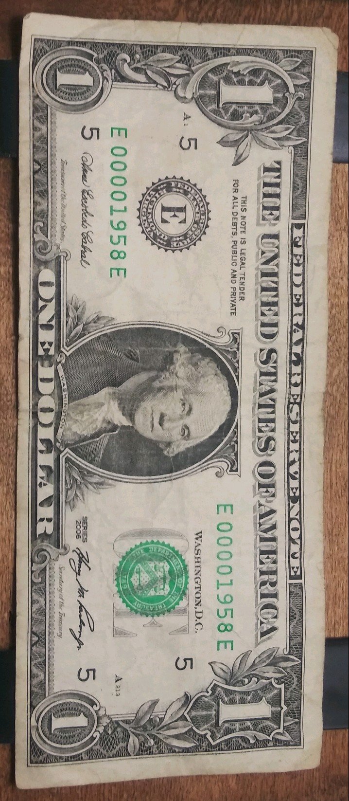 2013-$1-Bill-With-Year-Serial-Number