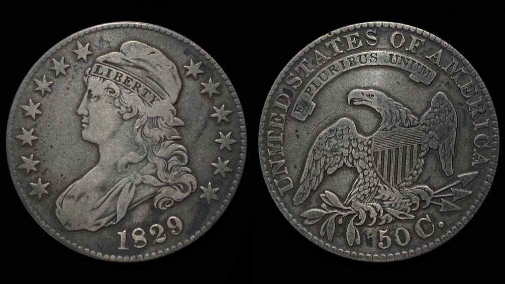 1829-Capped-Bust-Half-Dollar-For-Grading