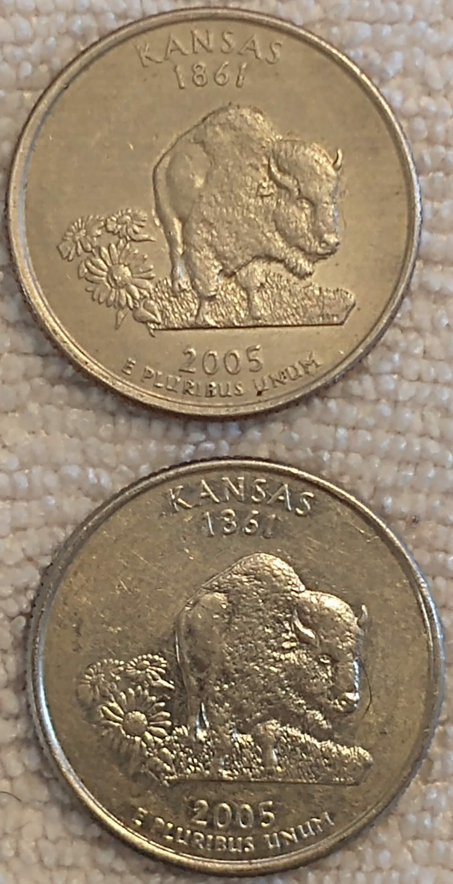 2005-D-Kansas-State-Quarter-Dull-Finish-On-Reverse?