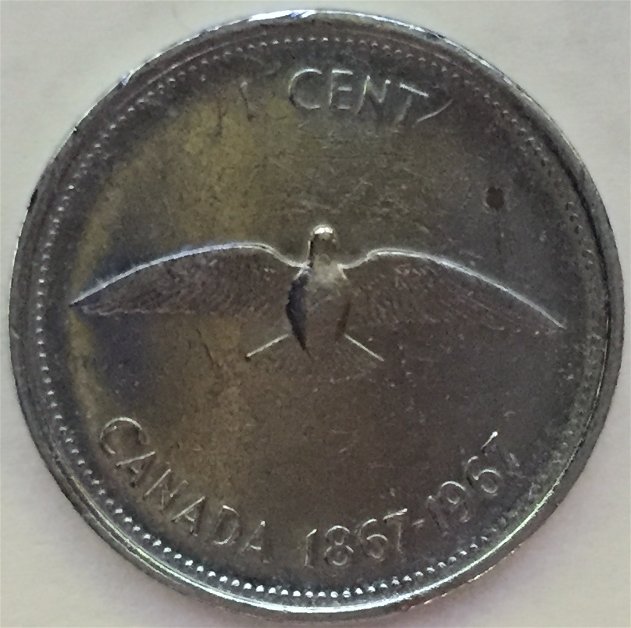 1967-Canadian-Cent-Struck-In-Tin