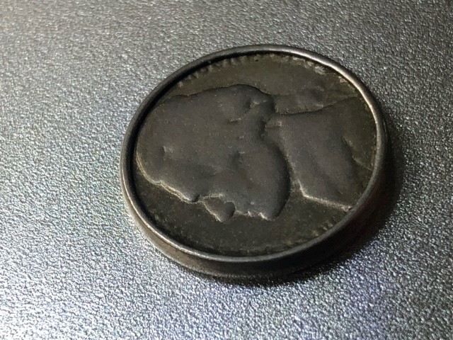 19?-Jefferson-Nickel-Die-Cap-Strike-Through-Both-Sides?