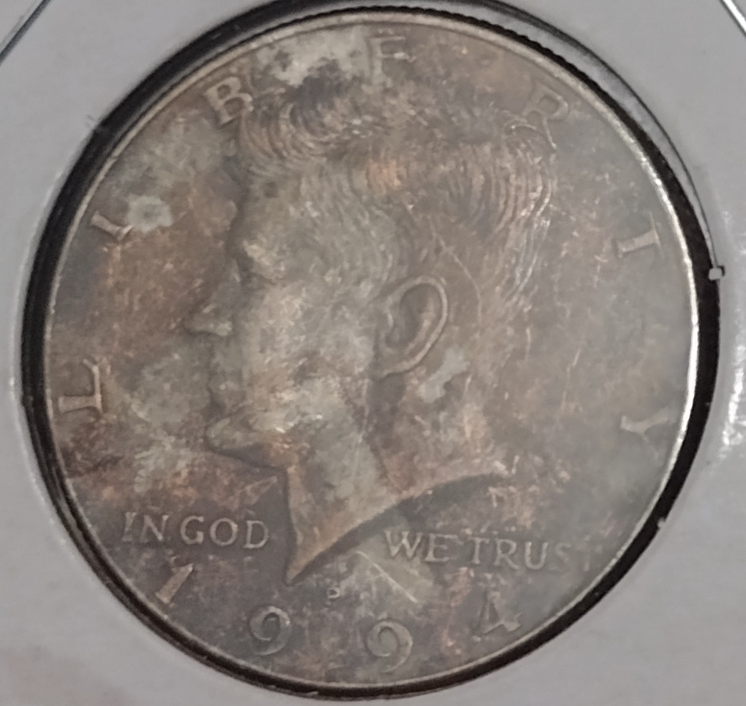 Incredible-1994-D-Kennedy-Half-With-Numerous-Prominent-Minting-Errors