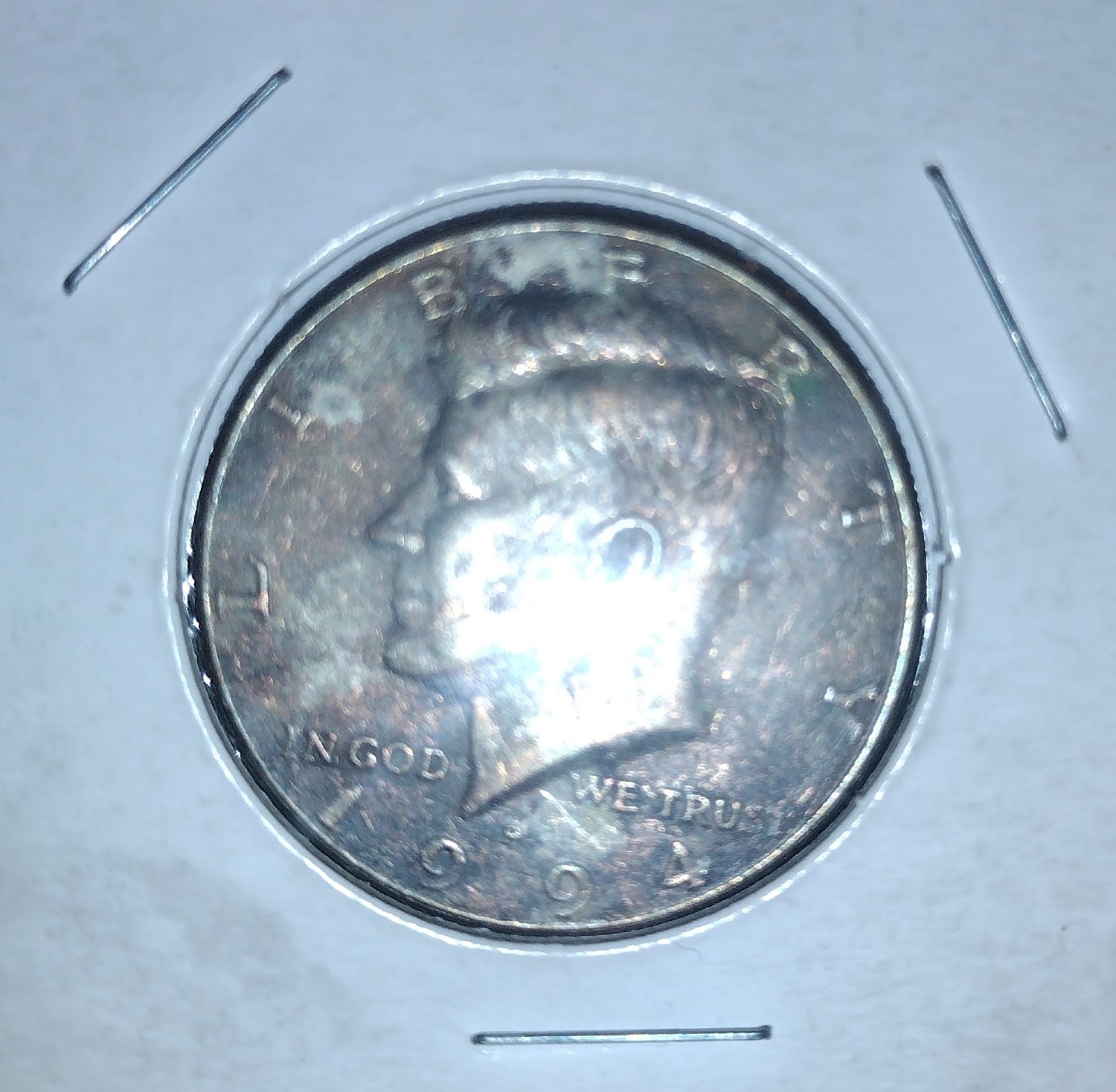 Incredible-1994-D-Kennedy-Half-With-Numerous-Prominent-Minting-Errors