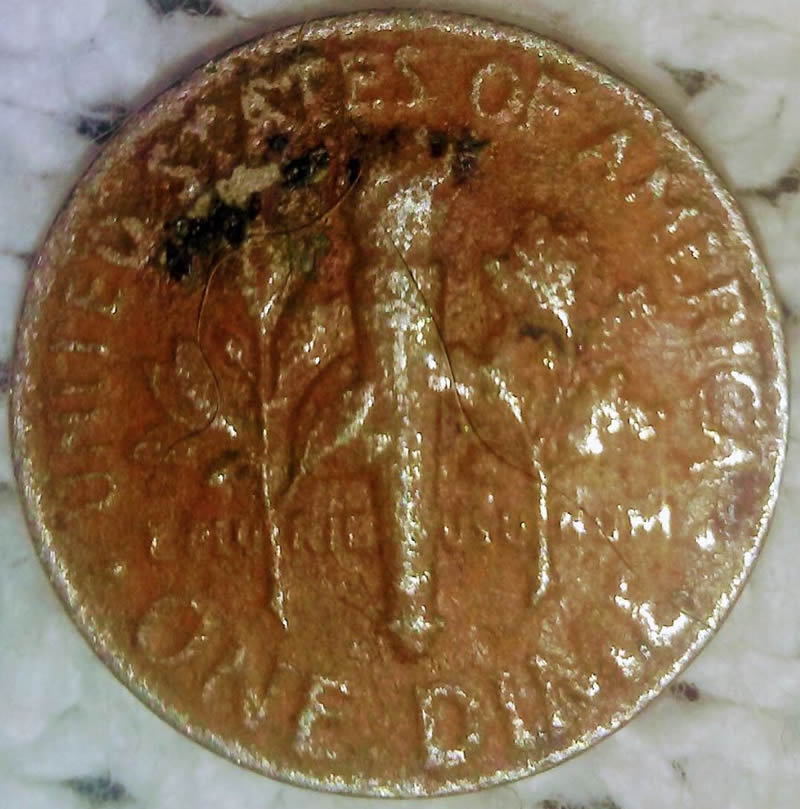 1957-Copper-Roosevelt-Dime-Weighs-1.89-Grams