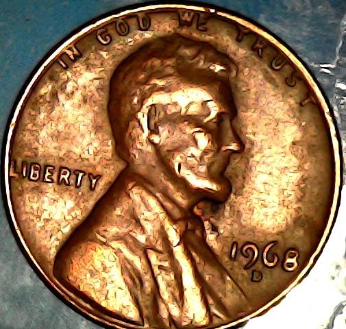 Can-Anyone-Tell-Me-If-This-1986-D-Penny-Is-A-Error.--It-Appears-The-Outer-Rim-Is-Infusedwith-Letters