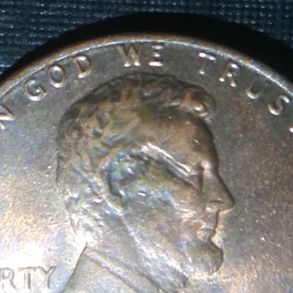 1985-Lincoln-Penny-Help-Please-Possible-Strike-Through-I-Believe