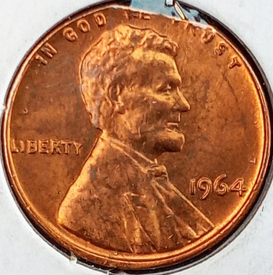 Unique-1964-Lincoln-Memorial-1c-Unc-Gem-Toned-Triple-Error-Combination