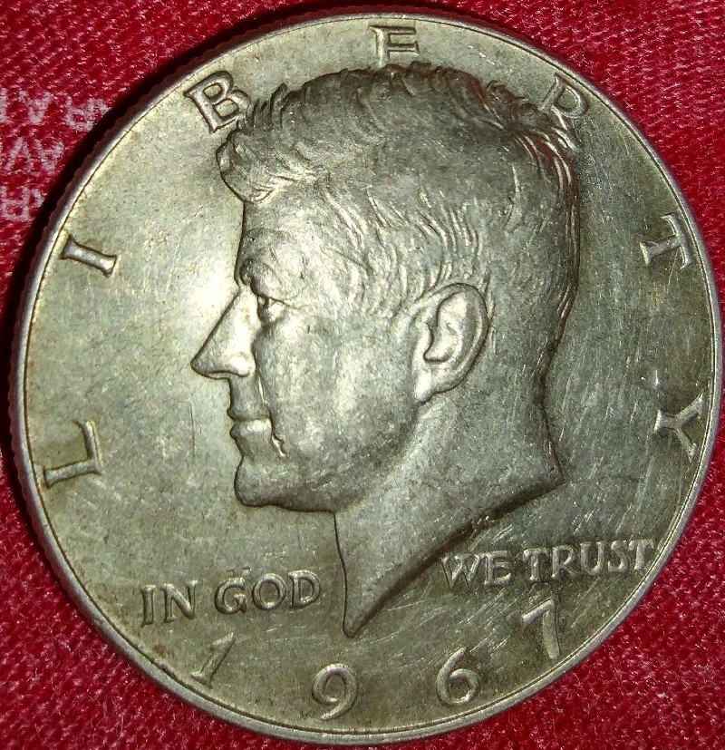 1967-JFK-No-Mint-Mark-Cracked-Die-Obverse/-Doubling/-Cracked-Die-Reverse