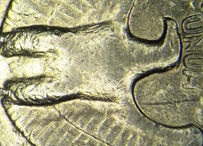 1985-D-Washington-Quarter-Appear-To-Have-Worn-Die-Crack-On-Eagle's-Leftwing