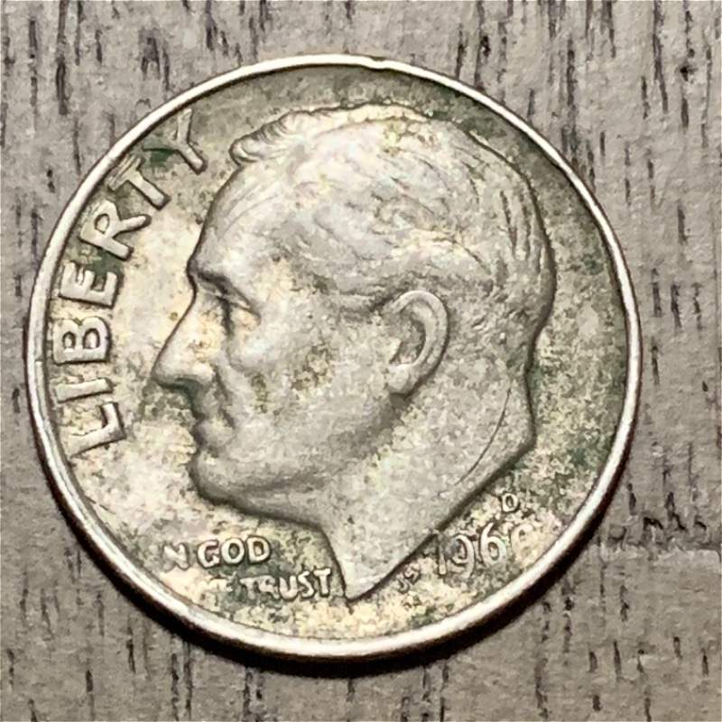 1968?-Roosevelt-Dime-Not-Sure-On-The-Year