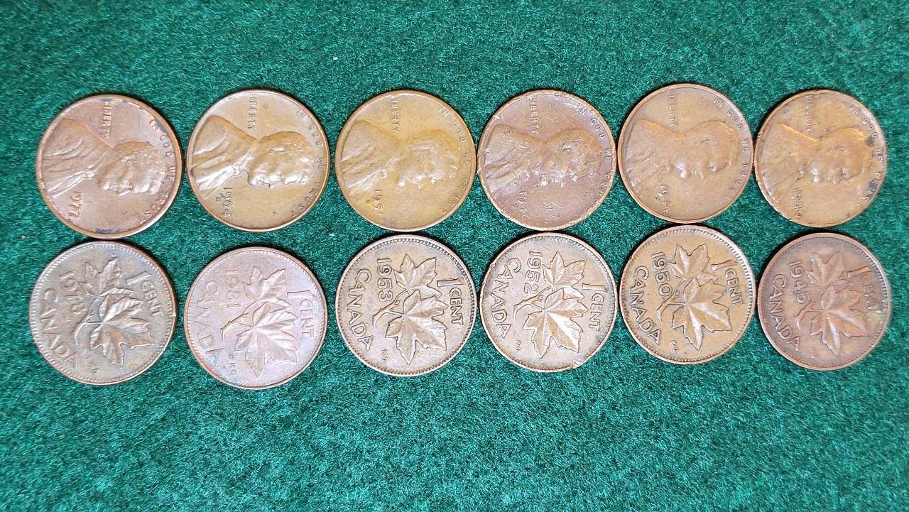 Viewer-Discretion-Advised,--Deliberate-Coin-Damage-Ahead!--1952-To-1966-Pennies