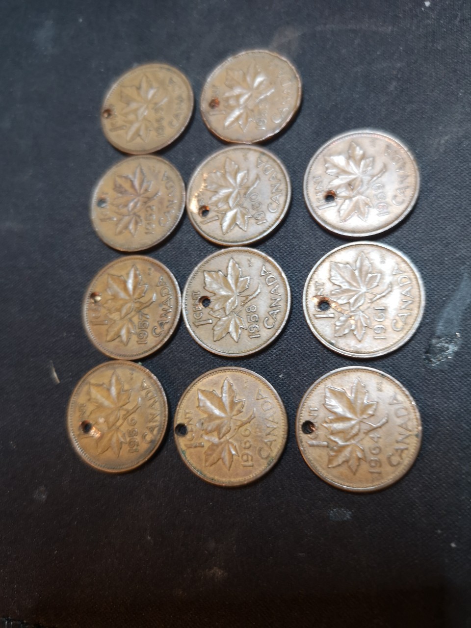 Viewer-Discretion-Advised,--Deliberate-Coin-Damage-Ahead!--1952-To-1966-Pennies