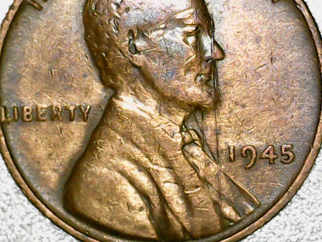 1945-Penny-With-Raised-Scratches