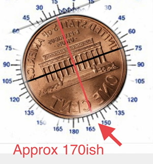 1994-P-Lincoln-Cent-Rotated-Die,-160-170-Degree.