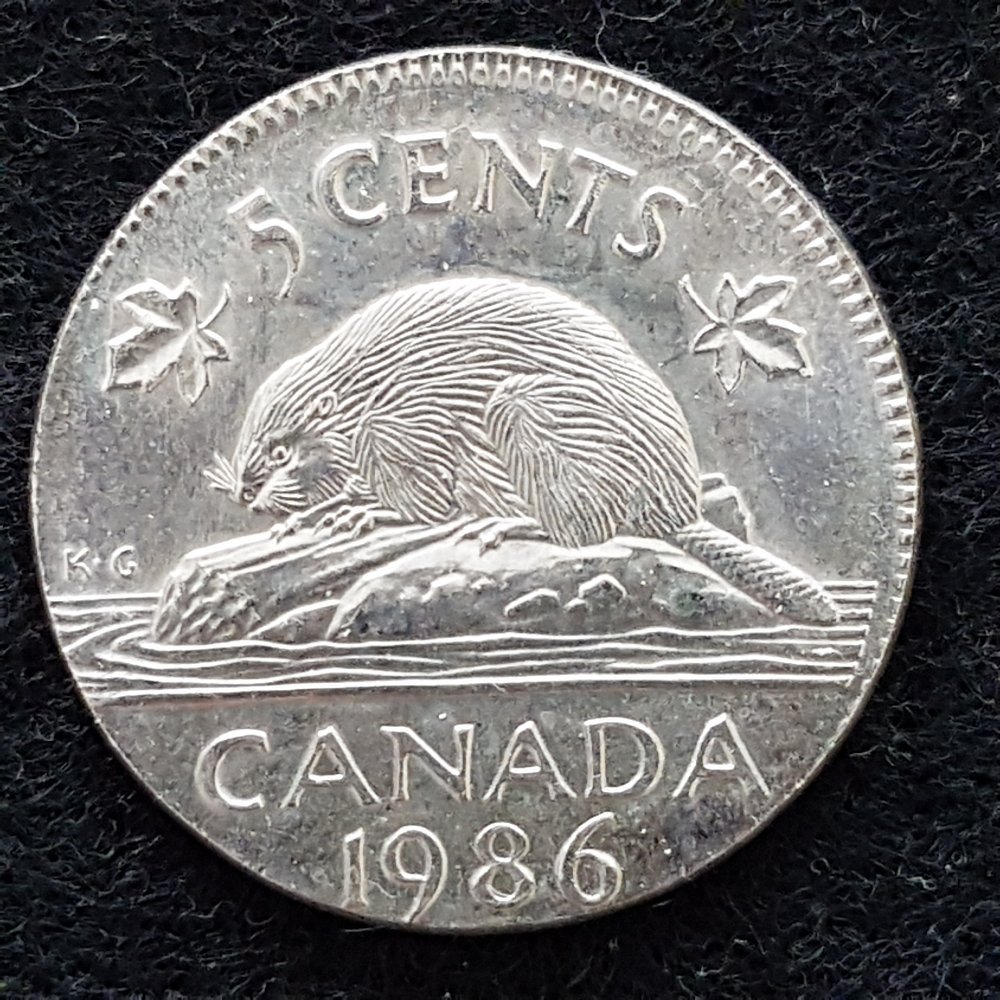 1986-5-Cent-Struck-On-Foreign-Planchet